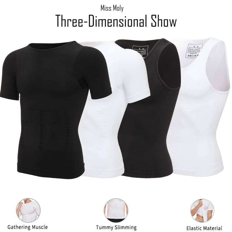 Men Slimming Body Shaper Belly Control Shapewear Man Shapers Modeling Underwear Waist Trainer Corrective Posture Vest Corset